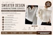 design, develop, sample and manufacture custom sweaters with low moq