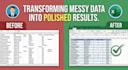 data entry and clean up excel and google sheets
