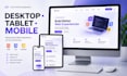 develop a responsive website using HTML, CSS, and javascript
