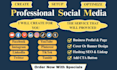 create, setup, and optimize social media accounts and pages