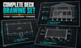 create deck plans framing plans details and permit drawings