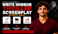 write a horror thriller screenplay or movie script