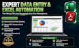 do expert data entry, excel automation and PDF to excel conversion