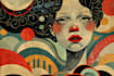 draw vintage and retro illustration style