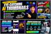 create eye catching ai thumbnails and social media designs