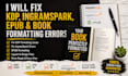 fix rejected book on KDP and ingramspark, draft2digital