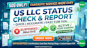 check US llc status, calculate pending state taxes etc