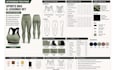 create an activewear tech pack for production and manufacturing