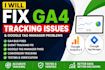 fix ga4 google analytics tracking, events and GTM issues