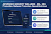 develop modern secure responsive website with protection