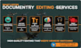 professionally edit documentary youtube and war crime videos