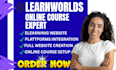 setup learnworlds course website learnworld course curriculum design for coache