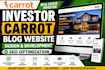 design and develop investor carrot blog website with SEO optimization