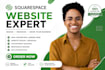 design squarespace website, squarespace redesign, squarespace website