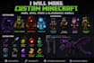 create custom minecraft blockbench models, mobs, items and animations
