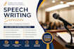 write a powerful and professional speech for any occasion