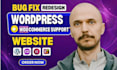 fix wordpress issues, wordpress bug fix, fix wordpress error, woocommerce fix