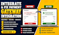 integrate payment gateway issues and fix payment gateway
