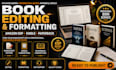 edit, format and publish your book on amazon KDP, KDP expert