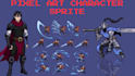 pixel art sprite 2d sprite sheet animation game asset rpg game pixel art