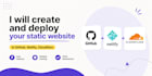 create and deploy your static website in github, netlify, cloudflare