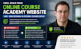 build online course academy website, lms educational platform with course setup