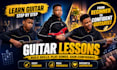 give you personalized guitar lessons and lesson materials