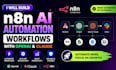 build n8n ai automation workflows with openai and claude