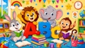 make 2d  animal amination cartoon kid learning