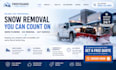 design wix snow removal website snow plowing ice removal website