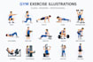 create custom gym exercise illustrations and lottie animations