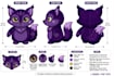 design plush reference sheet stuffed animal plush toy tech pack turnaround ych