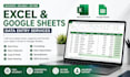 do excel data entry and spreadsheet formatting