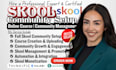setup skool community, skool course content creation, skool community management