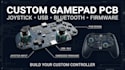 design custom gamepad pcb, joystick, usb, bluetooth and embedded firmware