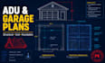 design adu, garage addition, structural civil and foundation plan