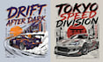 make custom car t shirt design