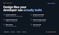 design a clean modern website UI design in figma