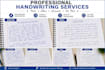 do accurate handwritten notes and document copy typing
