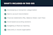 do professional bookkeeping and financial statements