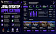 develop a javafx desktop application with a modern gui