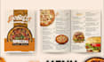 design canva editable restaurant menu with qr code food menu template