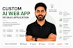 build a custom ai web app or saas application