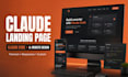 create a claude landing page with claude code  website claude ai landing page