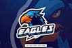 design a strong patriotic eagle logo