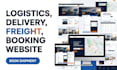 build logistics booking website delivery freight transportation website