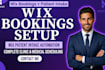 set up wix bookings and automated patient intake forms