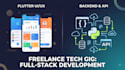 develop full stack web and flutter mobile apps