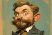 draw artistic cartoon caricatures
