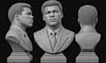 sculpt realistic 3d head bust model convert 2d to 3d head model printing stl